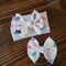 Jelly Bean Easter Knit Hair Bow - Headwrap - Clip - Pigtail Bows - Headband - Holiday - Bunny - Easter - Candy - Snacks - Spring - Basket product 2
